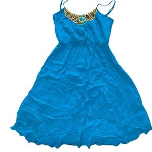Blue Beaded Dress